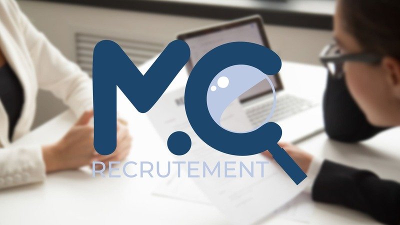 Logo MC Recrutement, exemple de monogramme pour un cabinet de recrutement